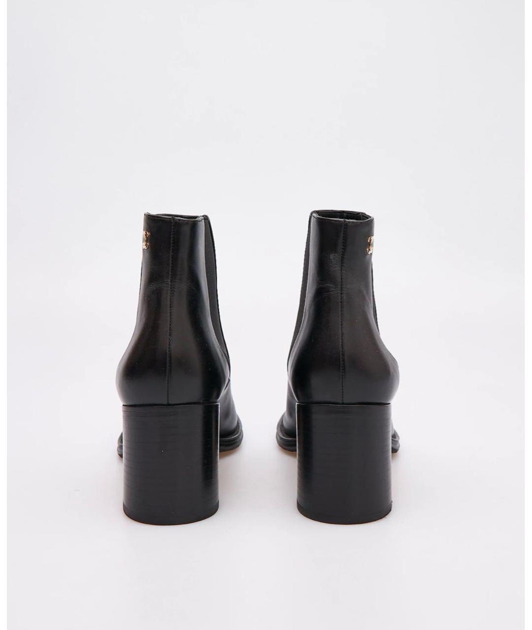 CHANEL Черные кожаные ботильоны, фото 2