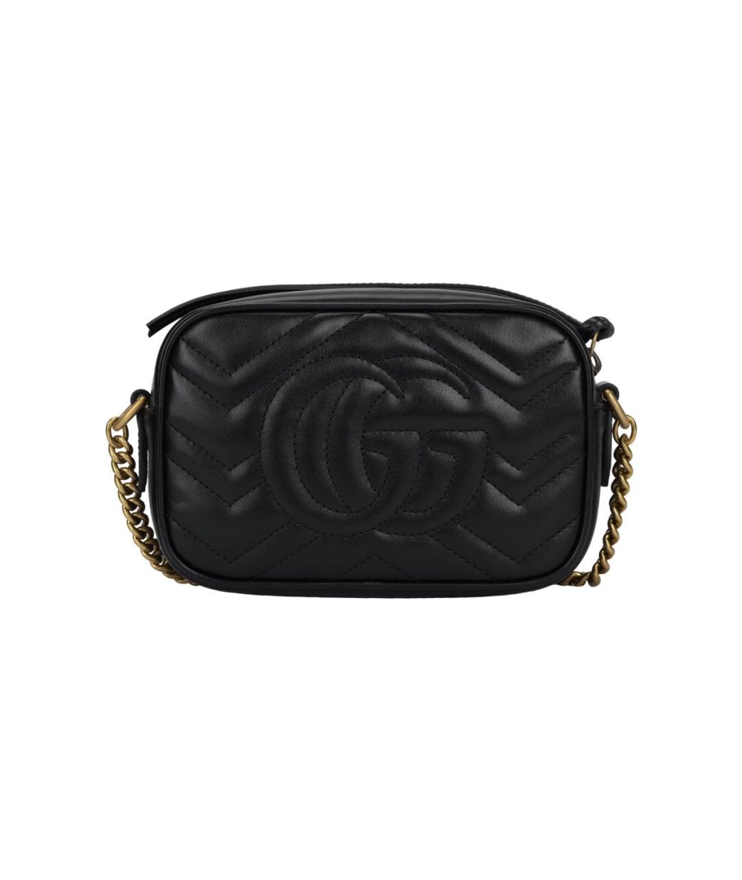 GUCCI Черная кожаная сумка через плечо, фото 3