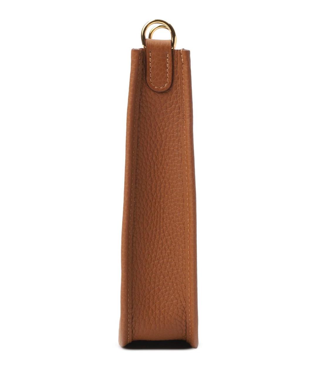 HERMES Коричневая кожаная сумка через плечо, фото 4