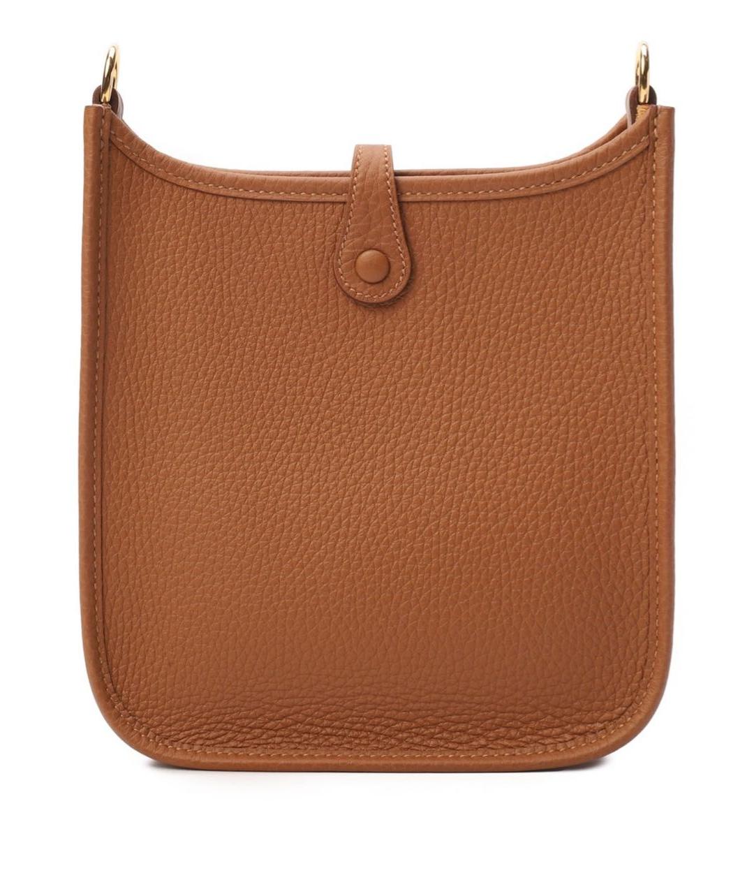 HERMES Коричневая кожаная сумка через плечо, фото 2