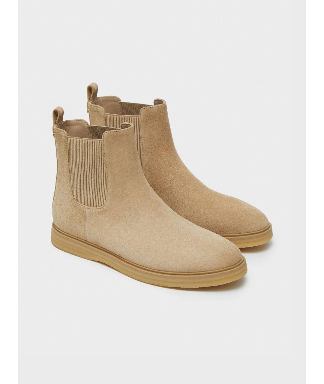 12 STOREEZ Бежевые замшевые ботинки, фото 9