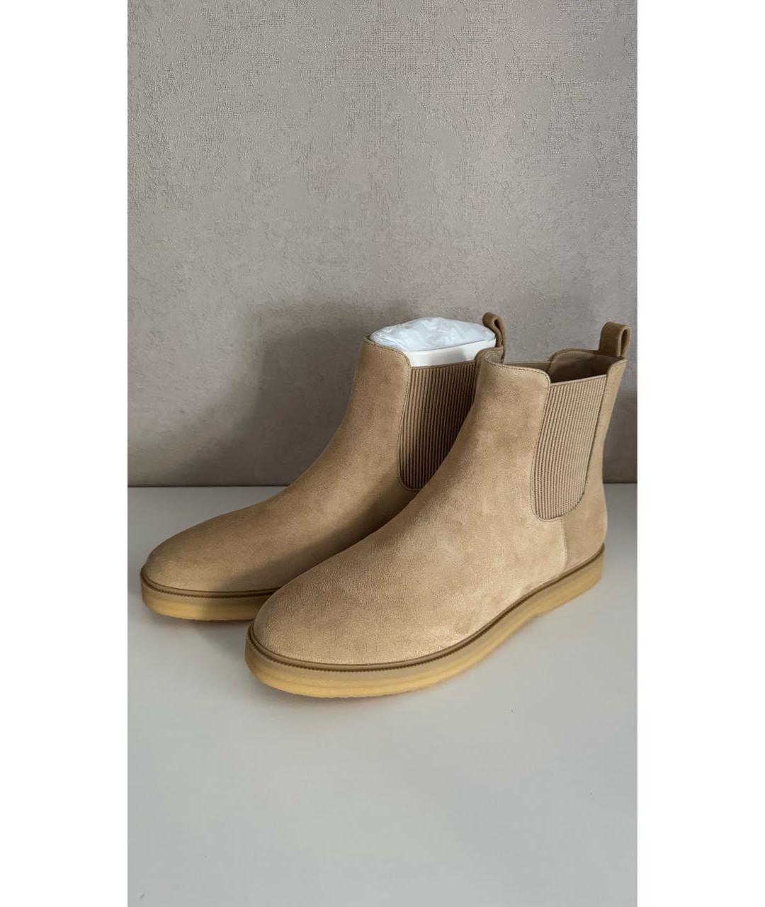 12 STOREEZ Бежевые замшевые ботинки, фото 4