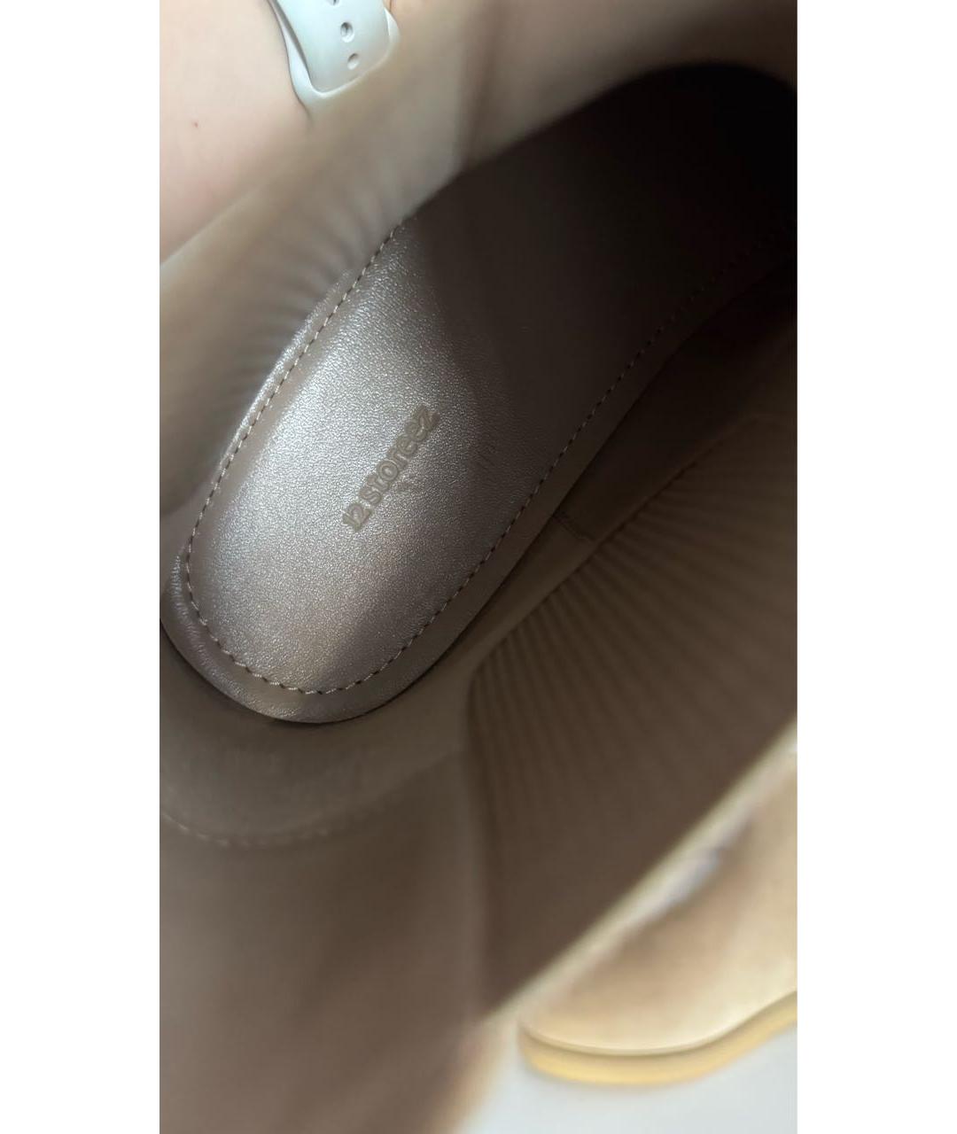 12 STOREEZ Бежевые замшевые ботинки, фото 7