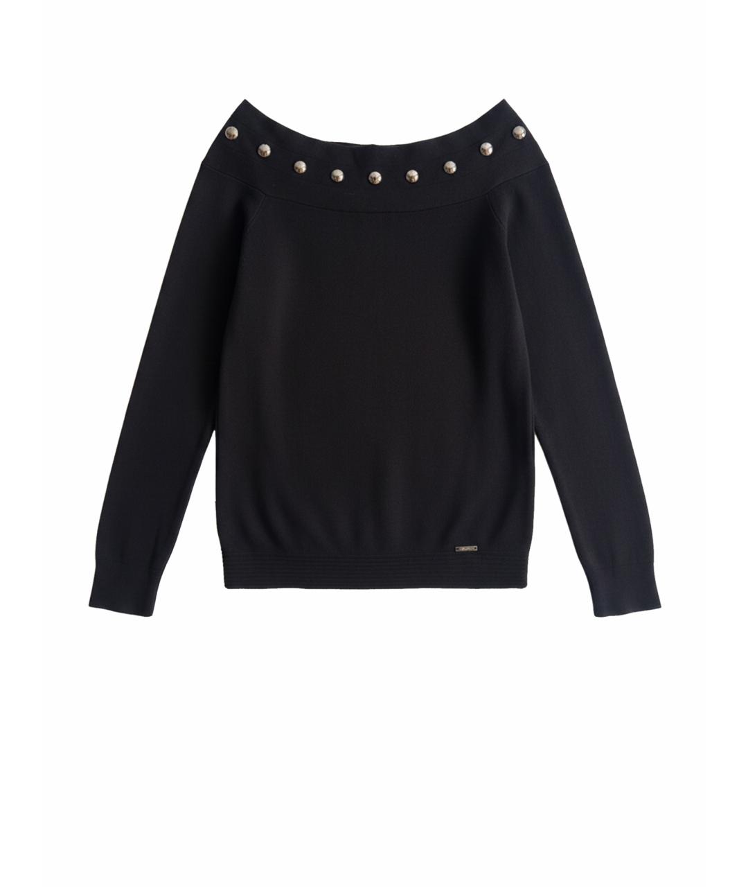 LIU JO Черный вискозный джемпер / свитер, фото 1