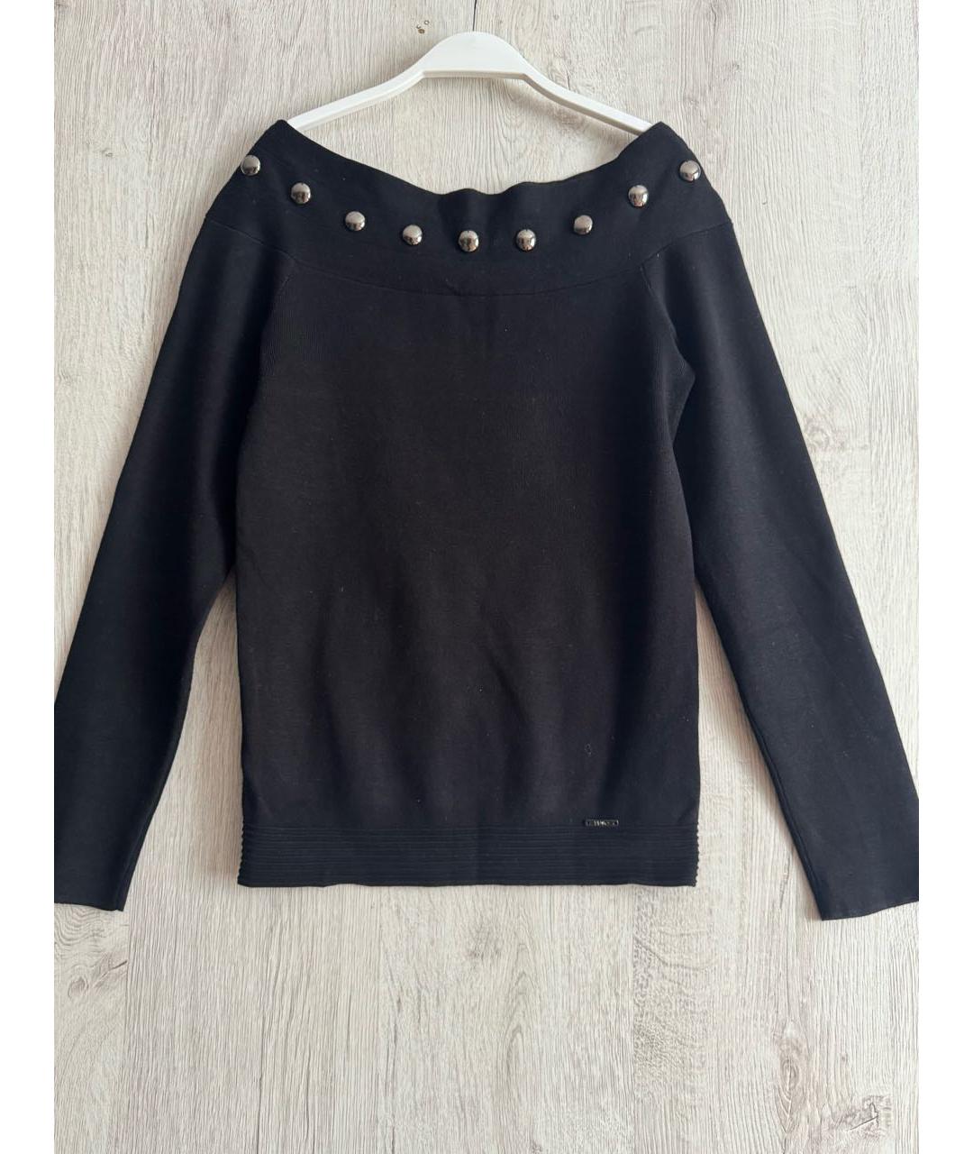 LIU JO Черный вискозный джемпер / свитер, фото 8