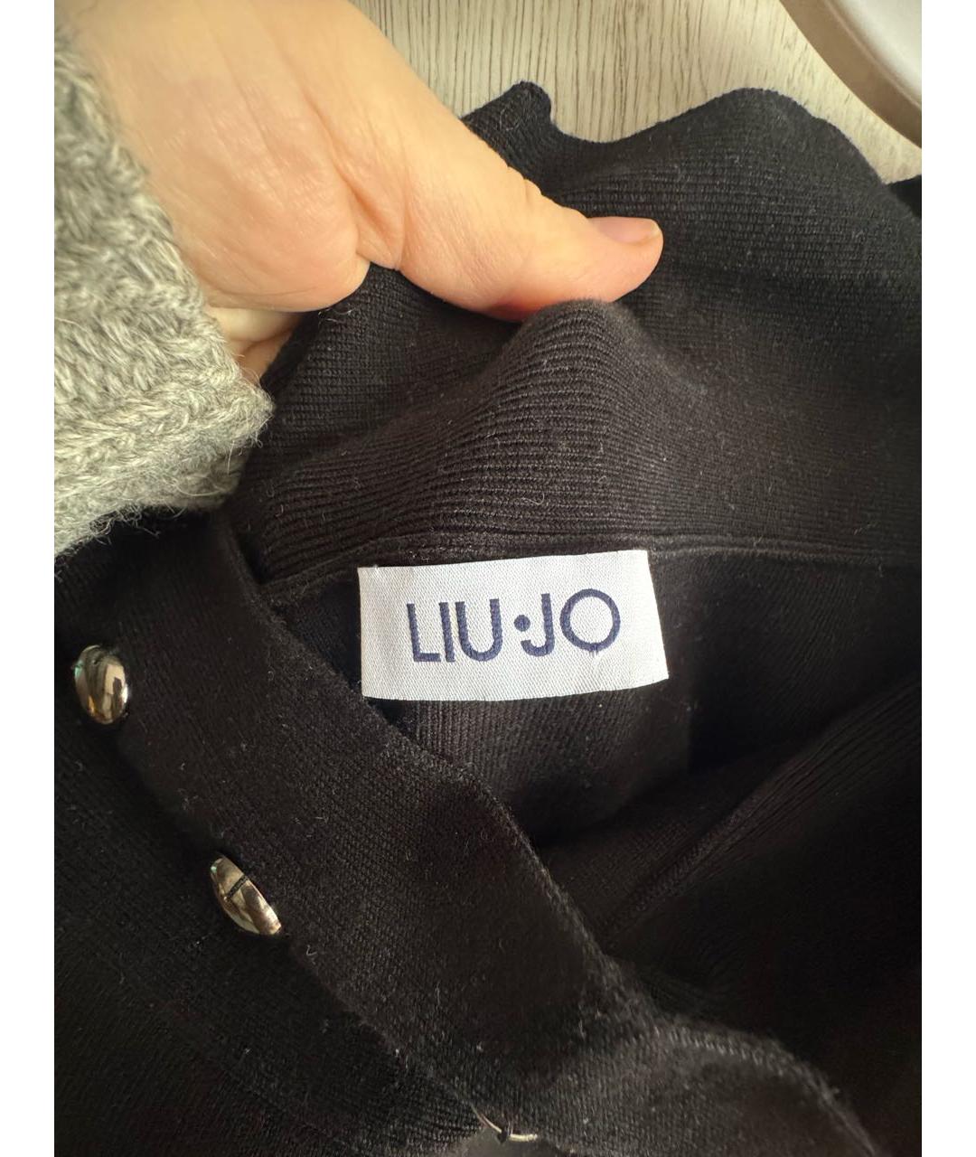 LIU JO Черный вискозный джемпер / свитер, фото 6