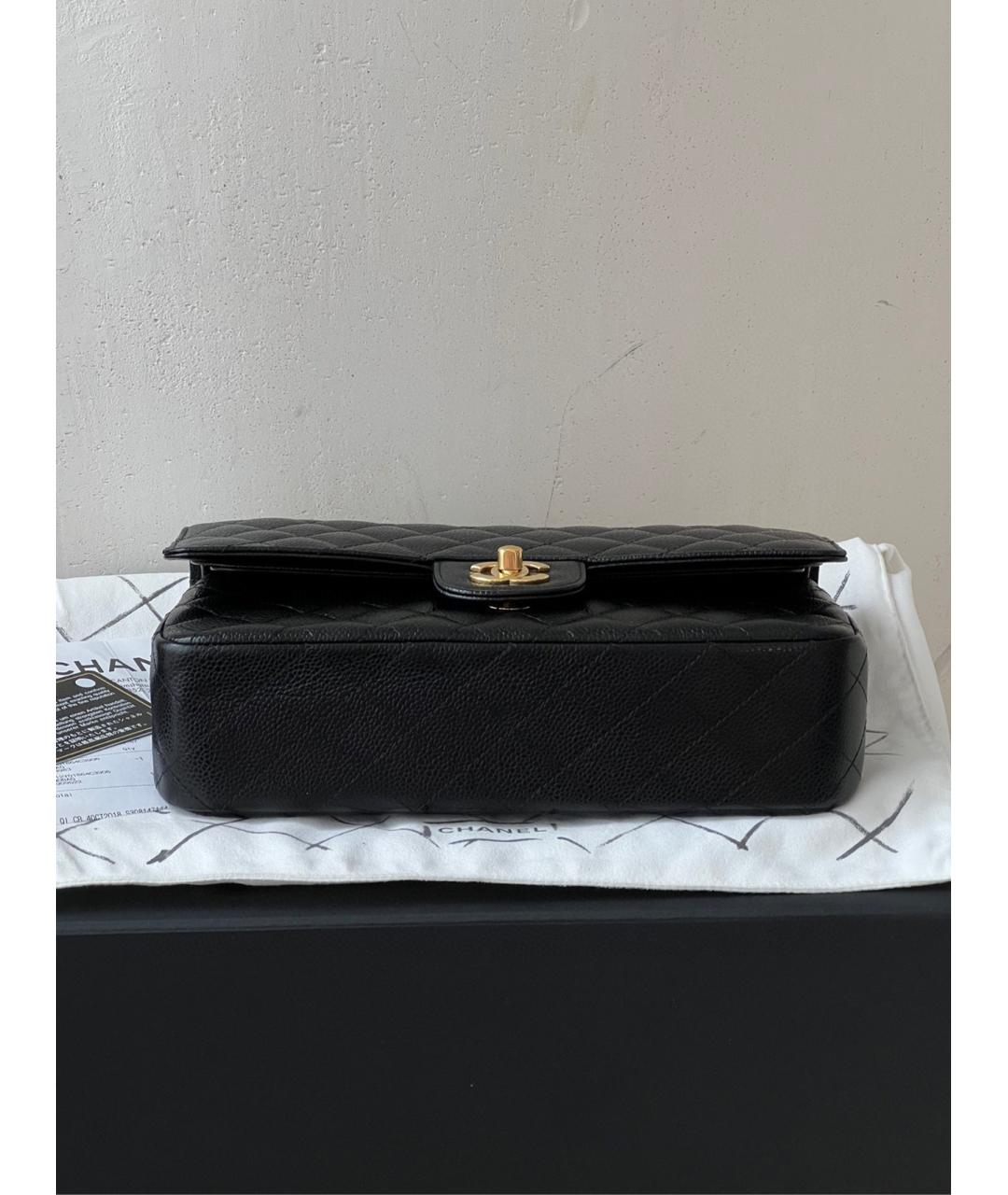 CHANEL Черная кожаная сумка через плечо, фото 5