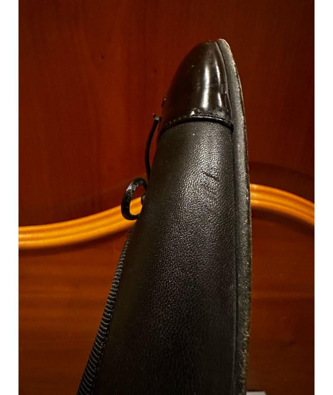 CHANEL Черные кожаные балетки, фото 6