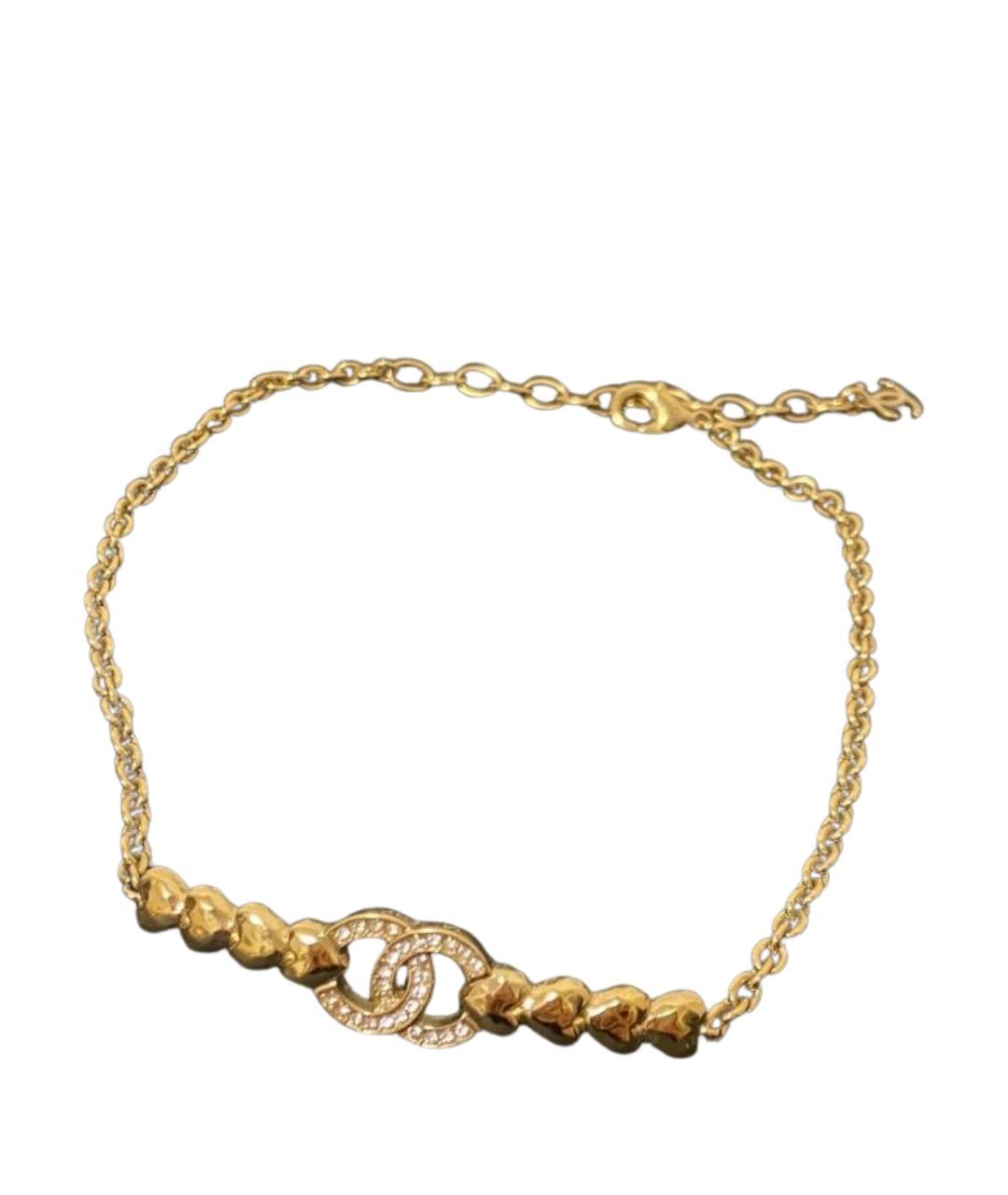 CHANEL Золотое металлическое колье, фото 1