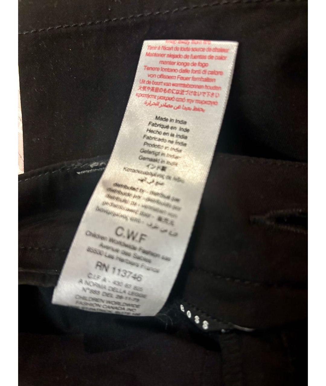 HUGO BOSS Черные хлопковые детские джинсы, фото 4