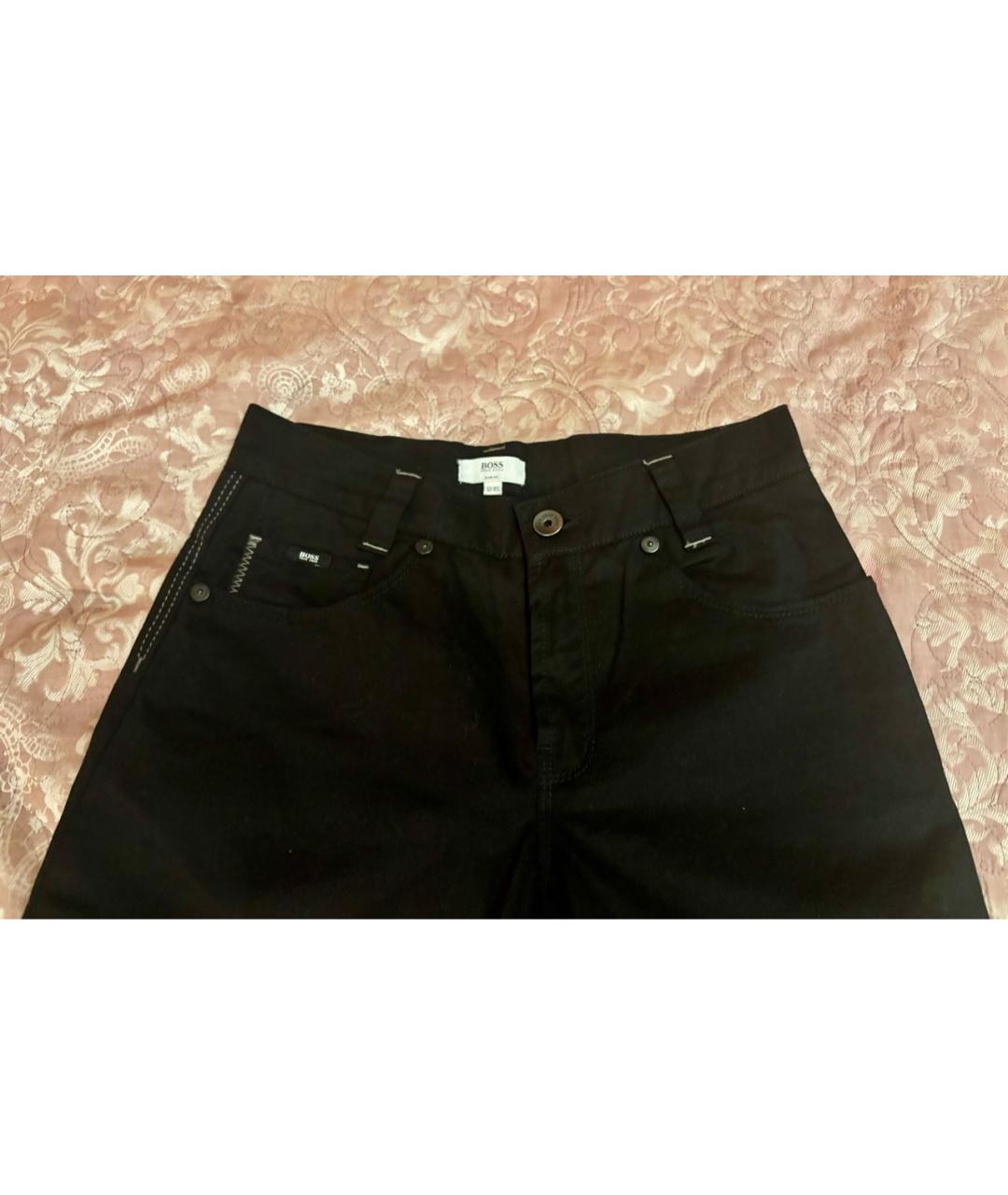 HUGO BOSS Черные хлопковые детские джинсы, фото 3