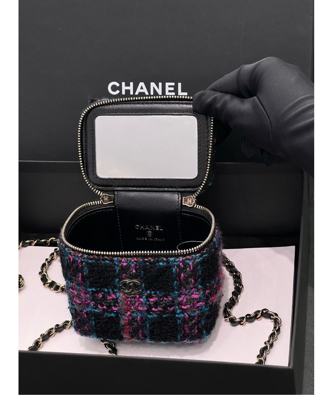 CHANEL Мульти твидовая сумка через плечо, фото 7