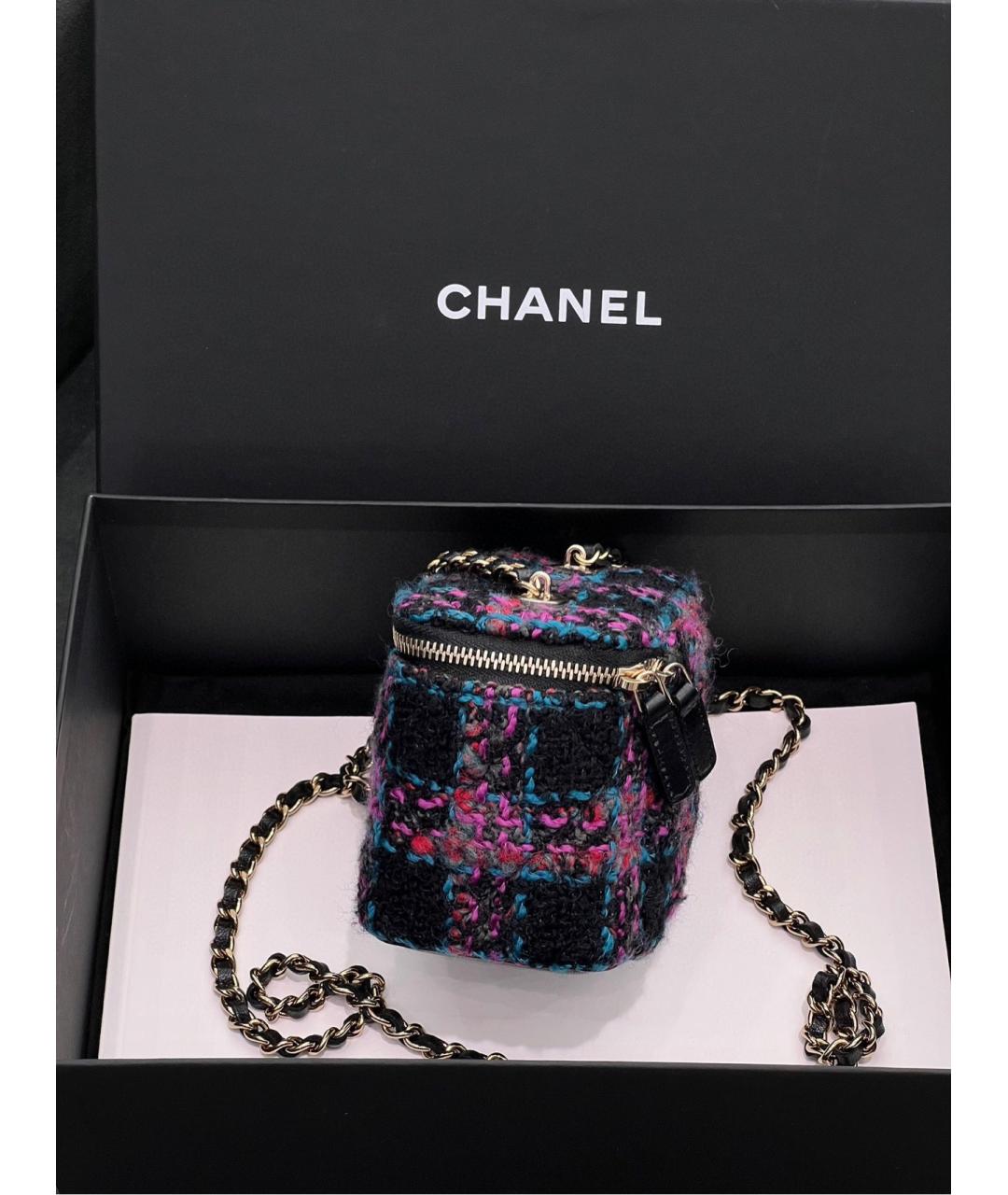 CHANEL Мульти твидовая сумка через плечо, фото 3