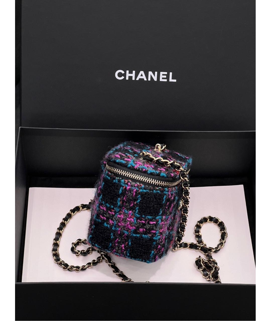 CHANEL Мульти твидовая сумка через плечо, фото 4