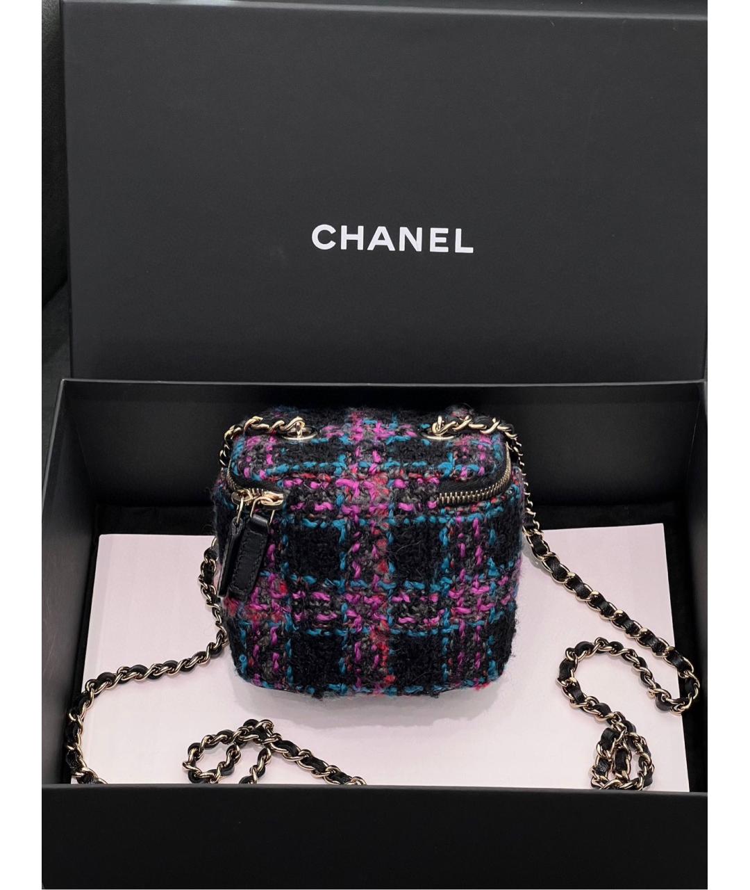 CHANEL Мульти твидовая сумка через плечо, фото 2