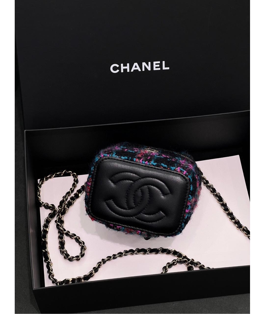 CHANEL Мульти твидовая сумка через плечо, фото 5