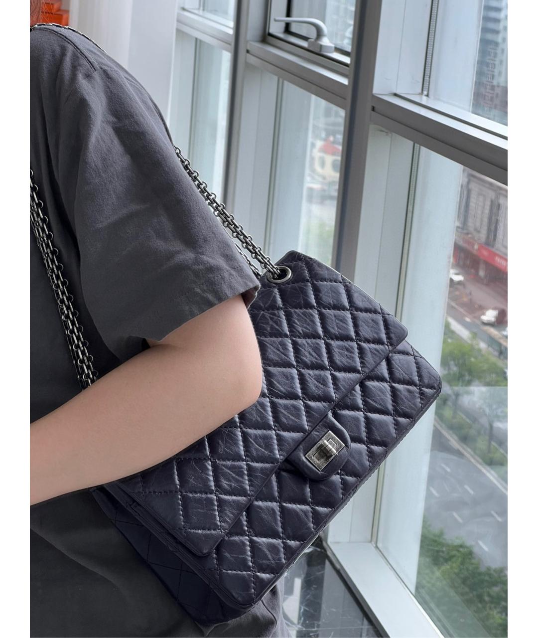 CHANEL Фиолетовая кожаная сумка через плечо, фото 8