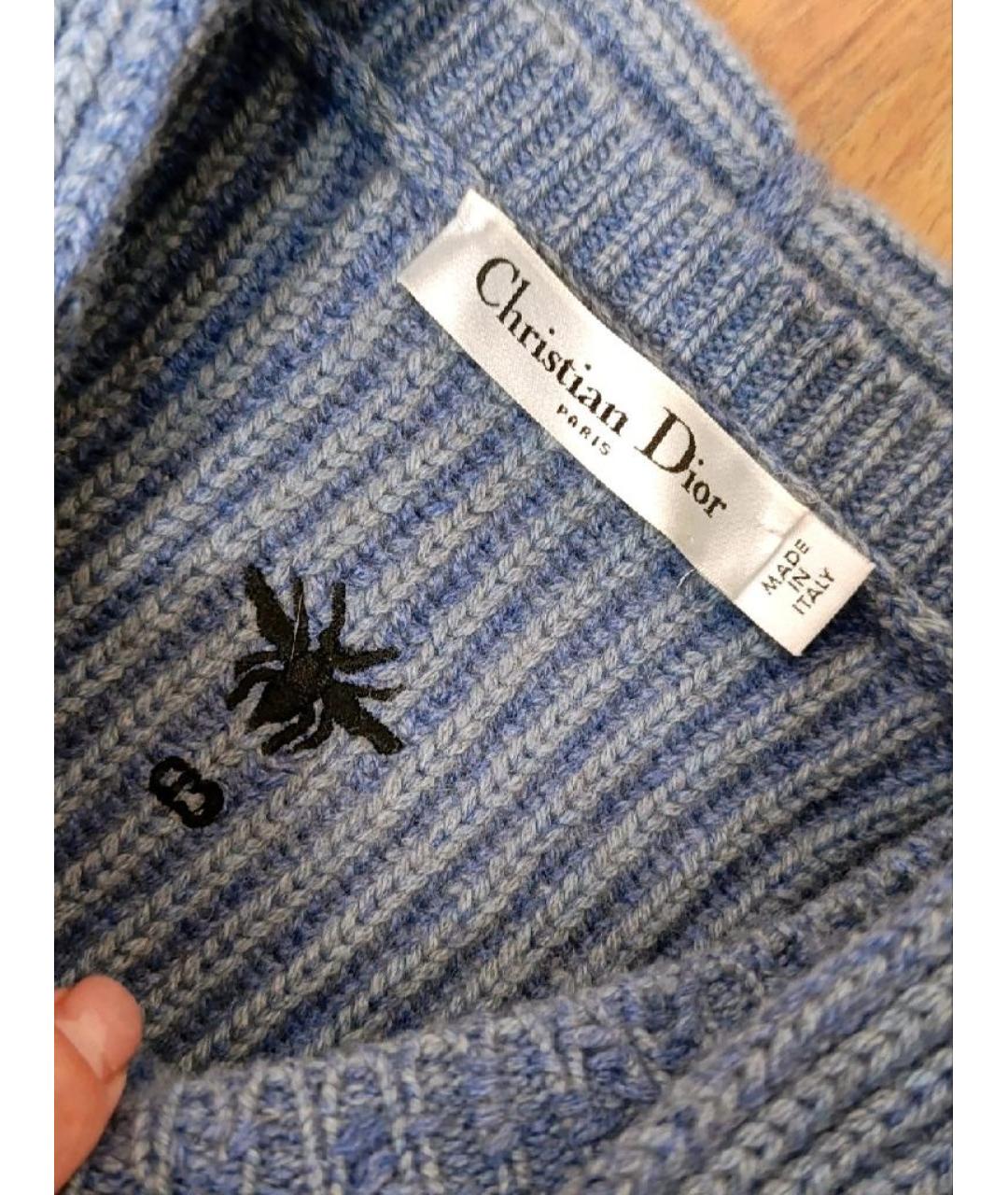 CHRISTIAN DIOR Серый кашемировый джемпер / свитер, фото 6