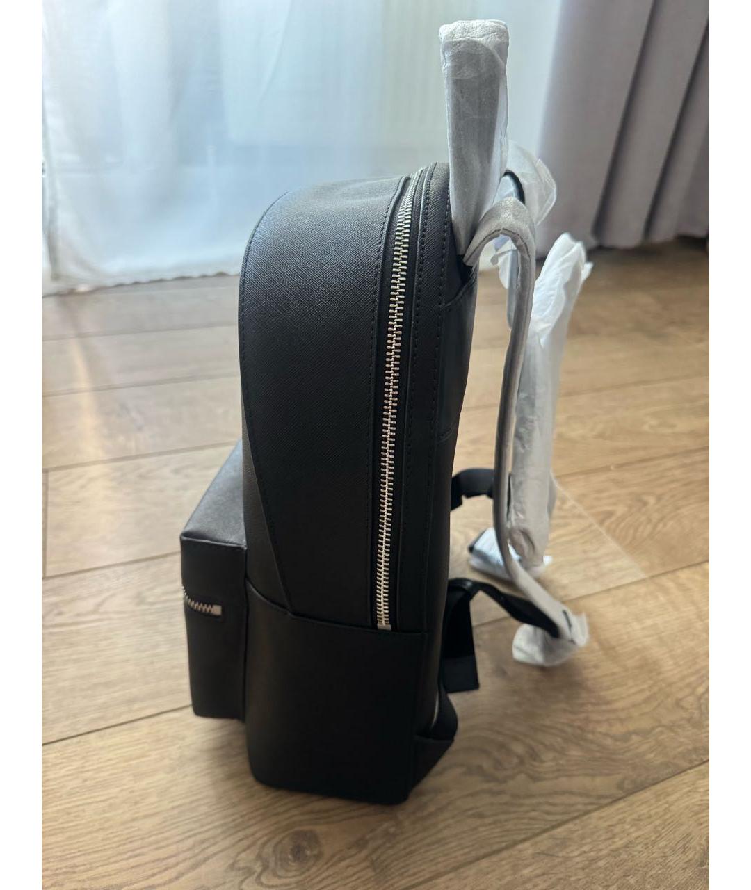 MICHAEL KORS Черный кожаный рюкзак, фото 2