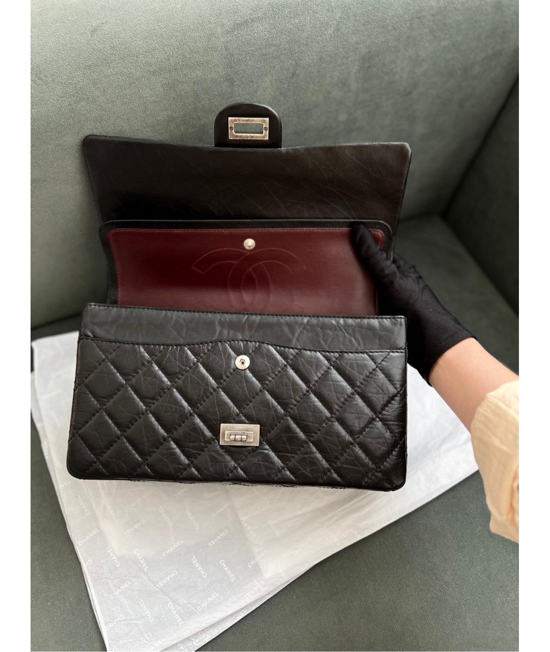 CHANEL Черная кожаная сумка через плечо, фото 6