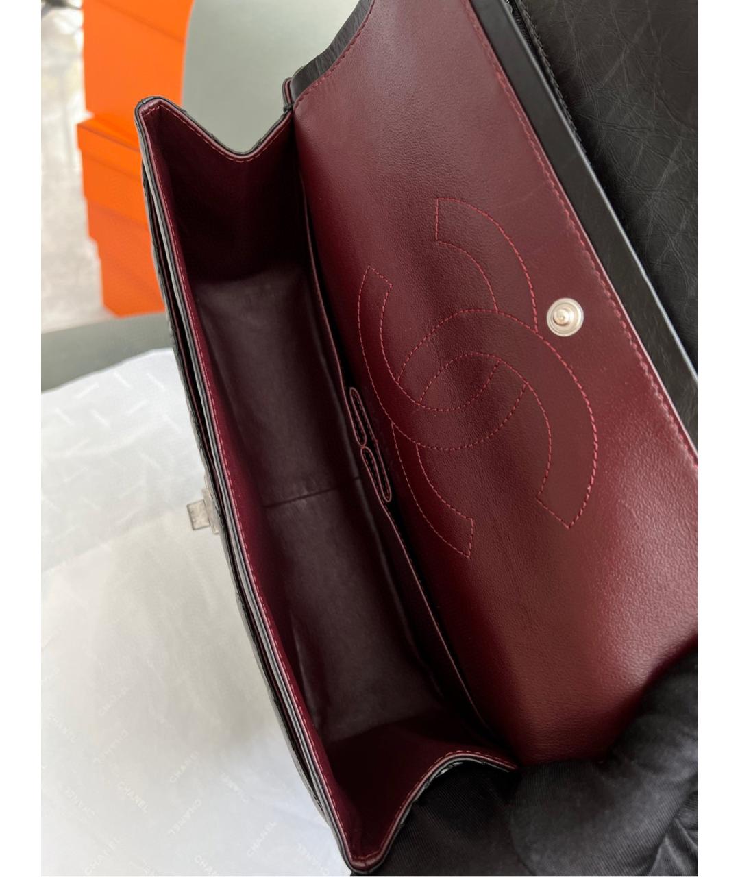 CHANEL Черная кожаная сумка через плечо, фото 7