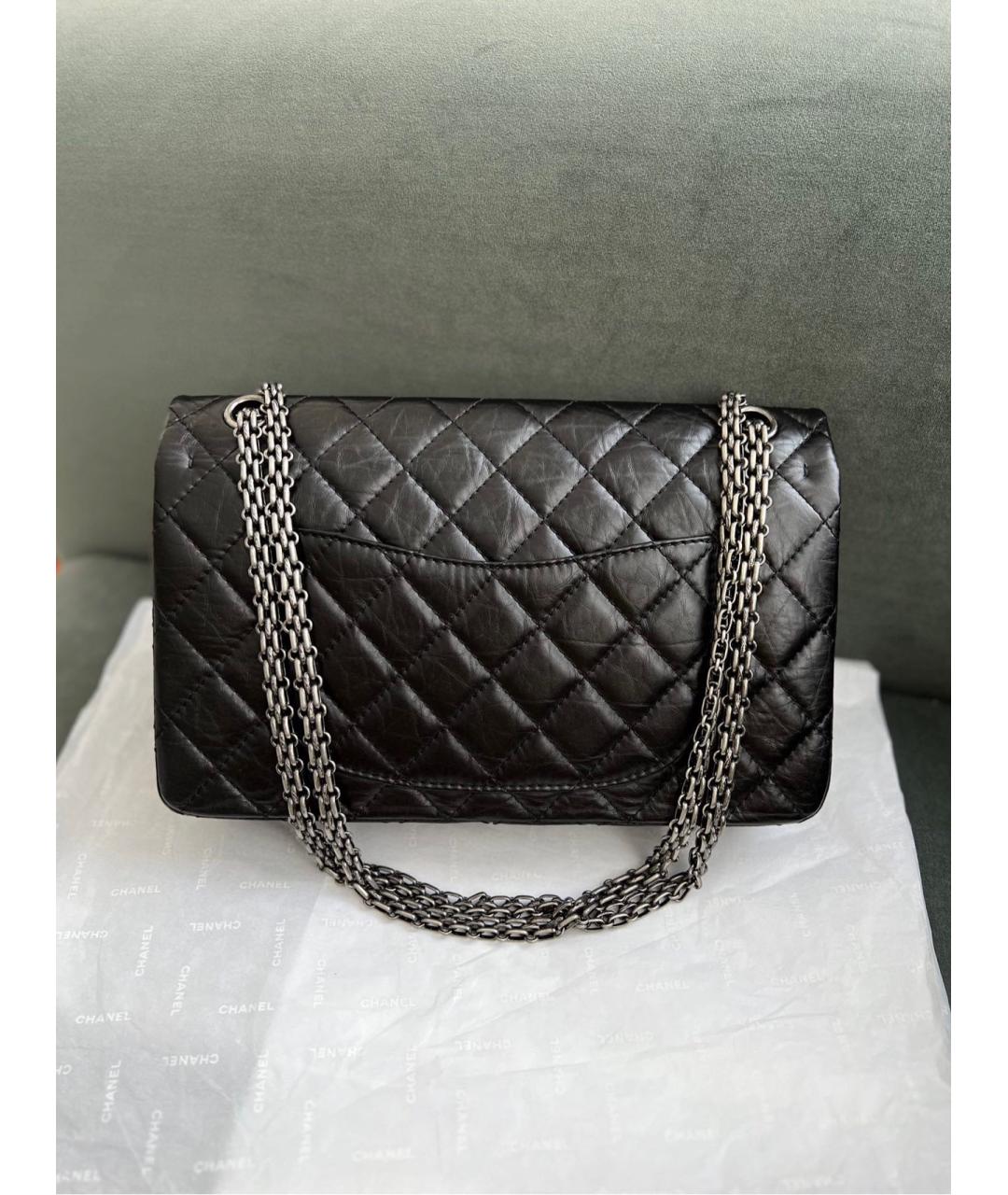 CHANEL Черная кожаная сумка через плечо, фото 2