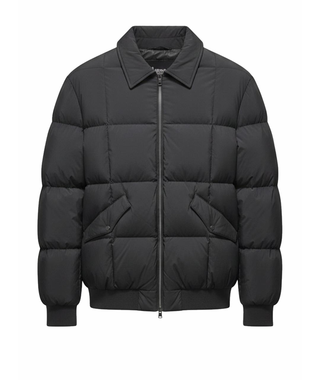 HERNO Черный полиамидовый пуховик, фото 1