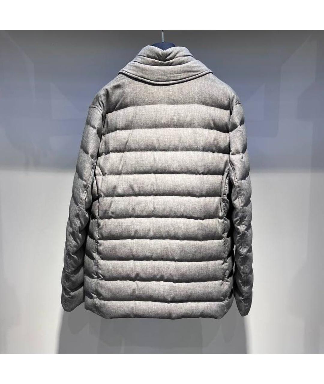 HERNO Серый вискозный пуховик, фото 2