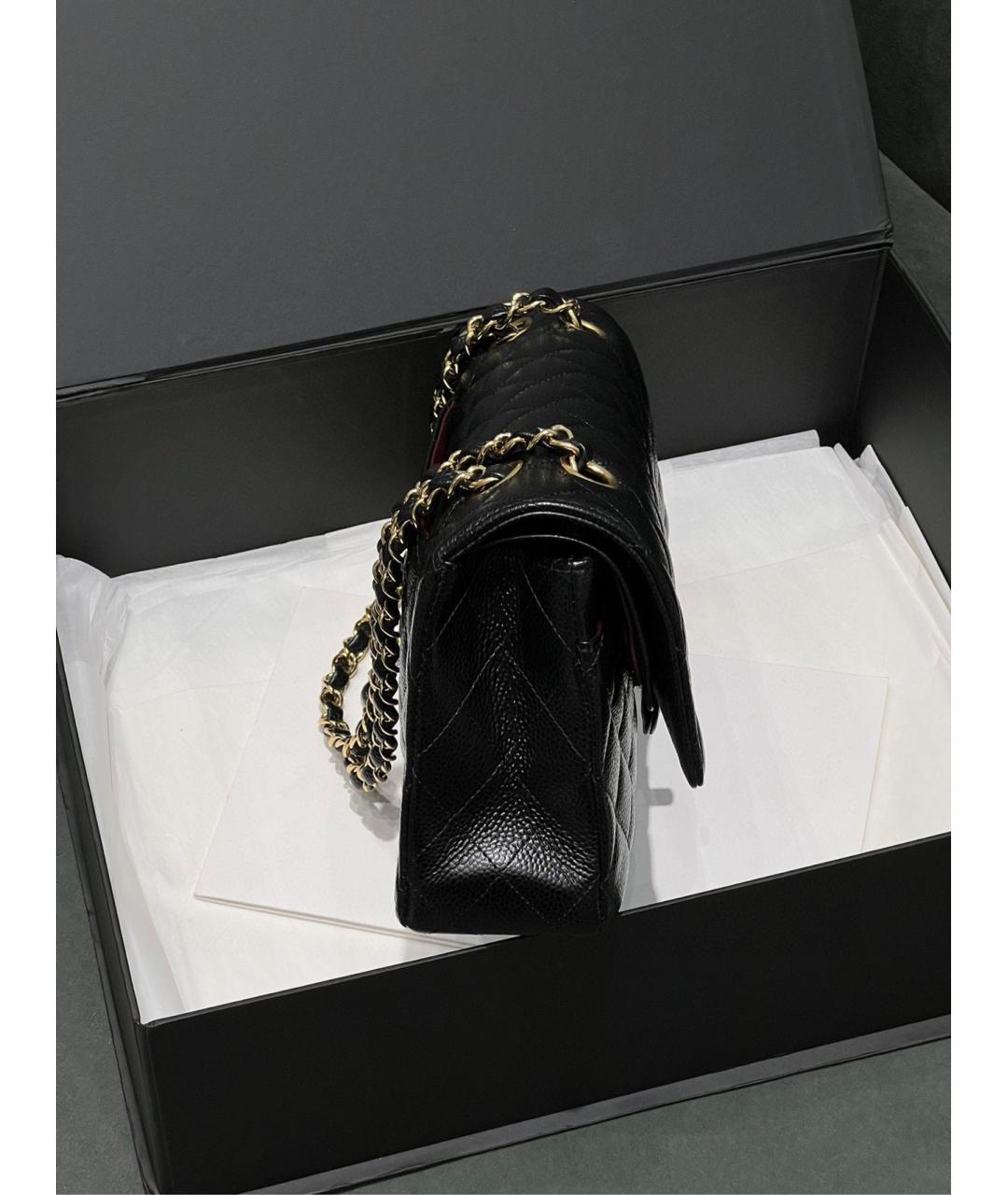 CHANEL Черная кожаная сумка через плечо, фото 3