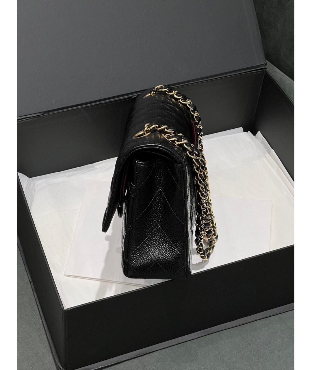 CHANEL Черная кожаная сумка через плечо, фото 4