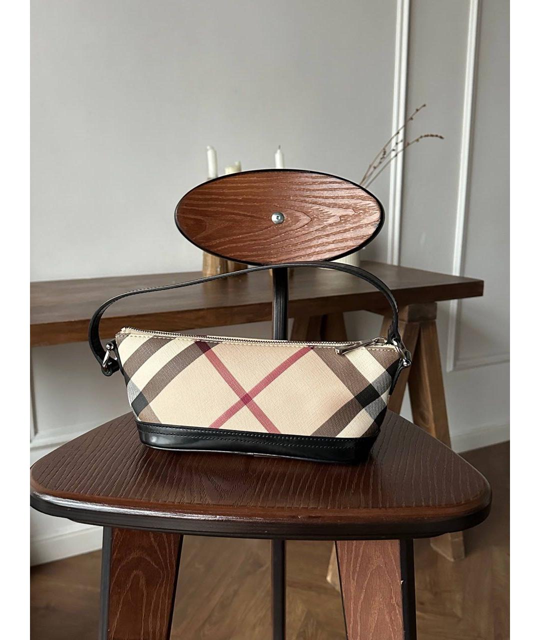 BURBERRY Бежевая сумка с короткими ручками, фото 2