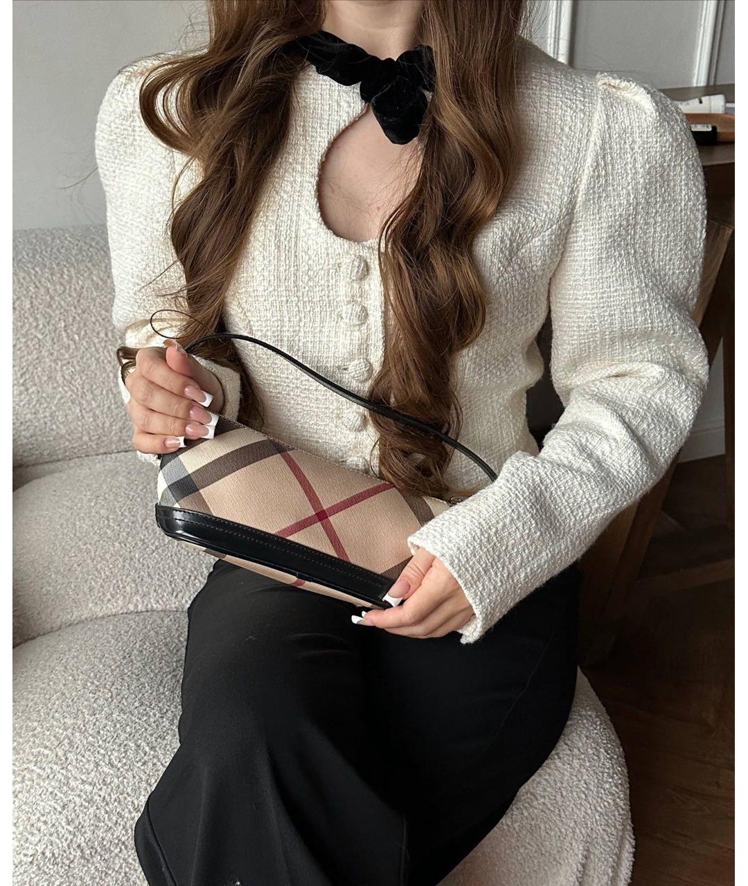 BURBERRY Бежевая сумка с короткими ручками, фото 5