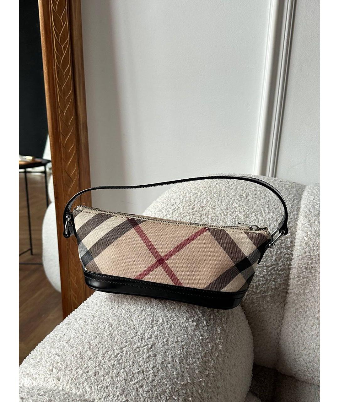 BURBERRY Бежевая сумка с короткими ручками, фото 4