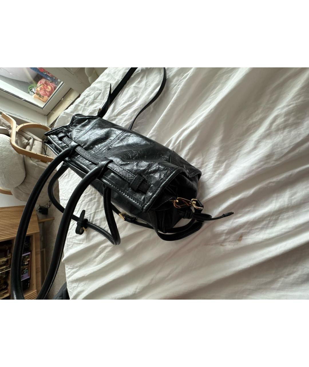 PRADA Черная кожаная сумка через плечо, фото 3