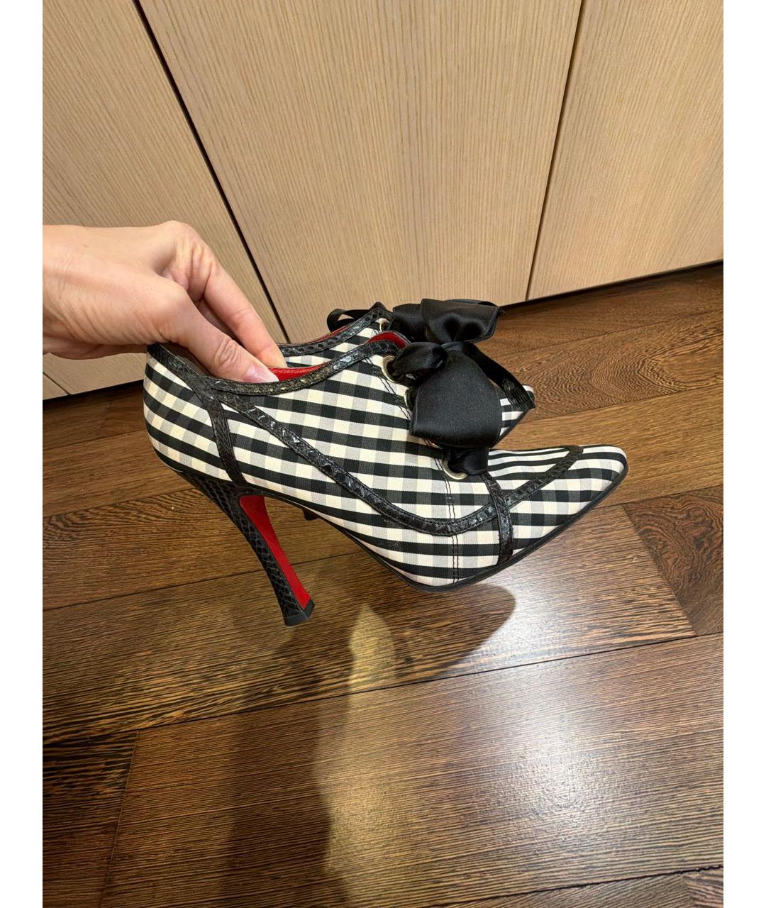 DOLCE&GABBANA Черные текстильные ботильоны, фото 5