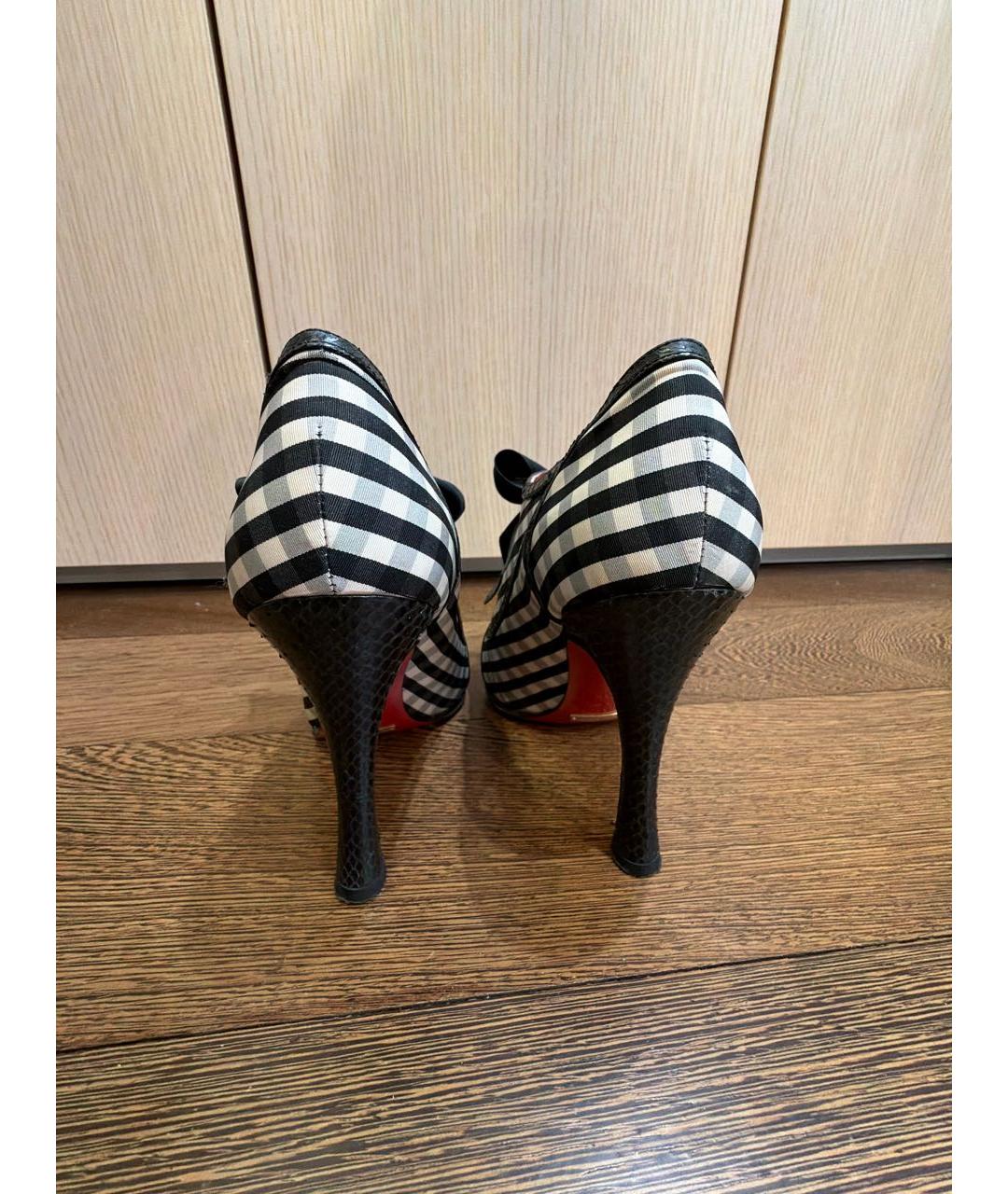 DOLCE&GABBANA Черные текстильные ботильоны, фото 4