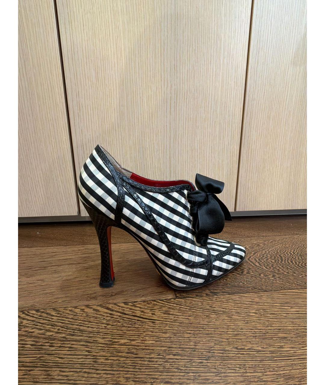 DOLCE&GABBANA Черные текстильные ботильоны, фото 6