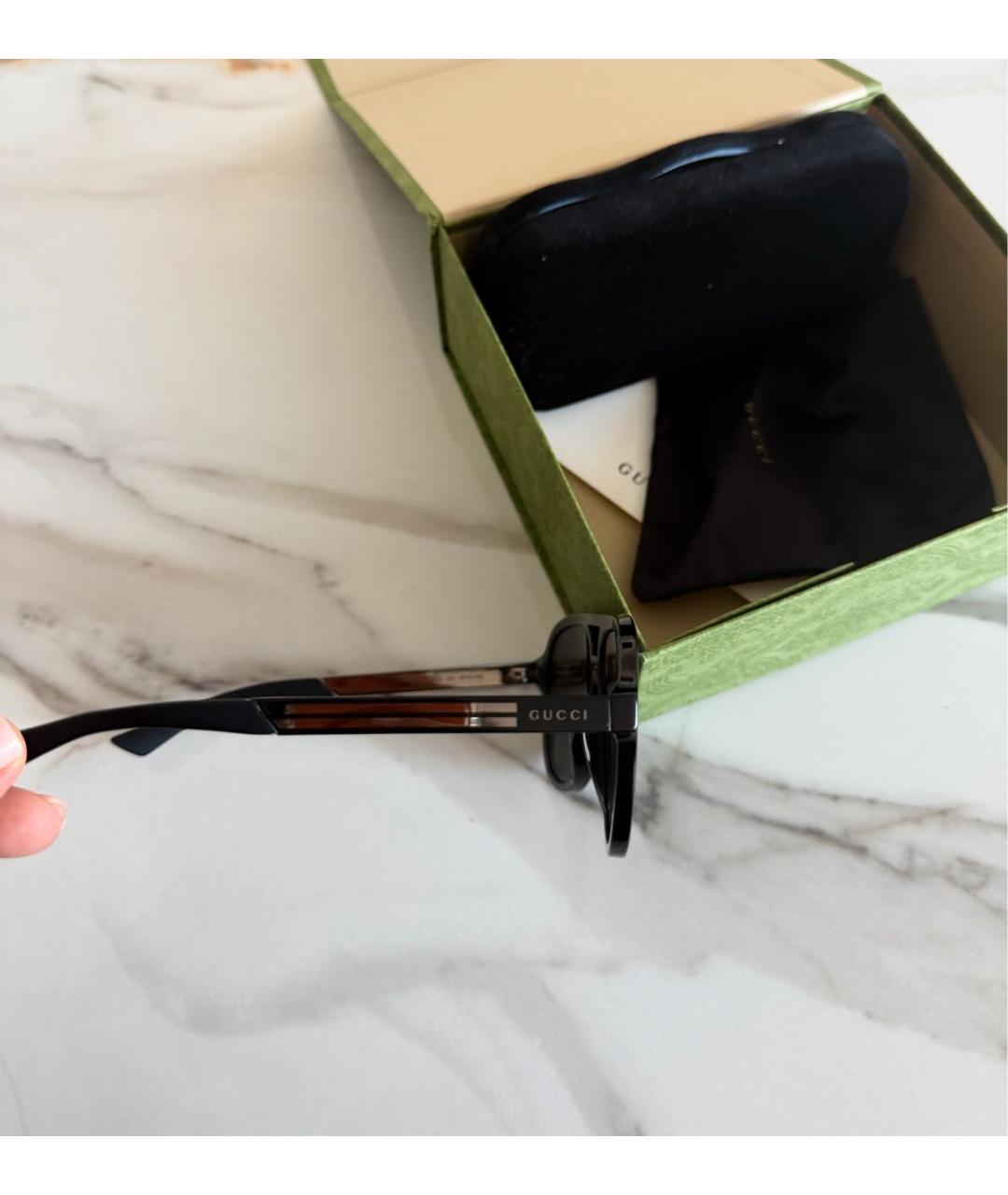 GUCCI Черные солнцезащитные очки, фото 3