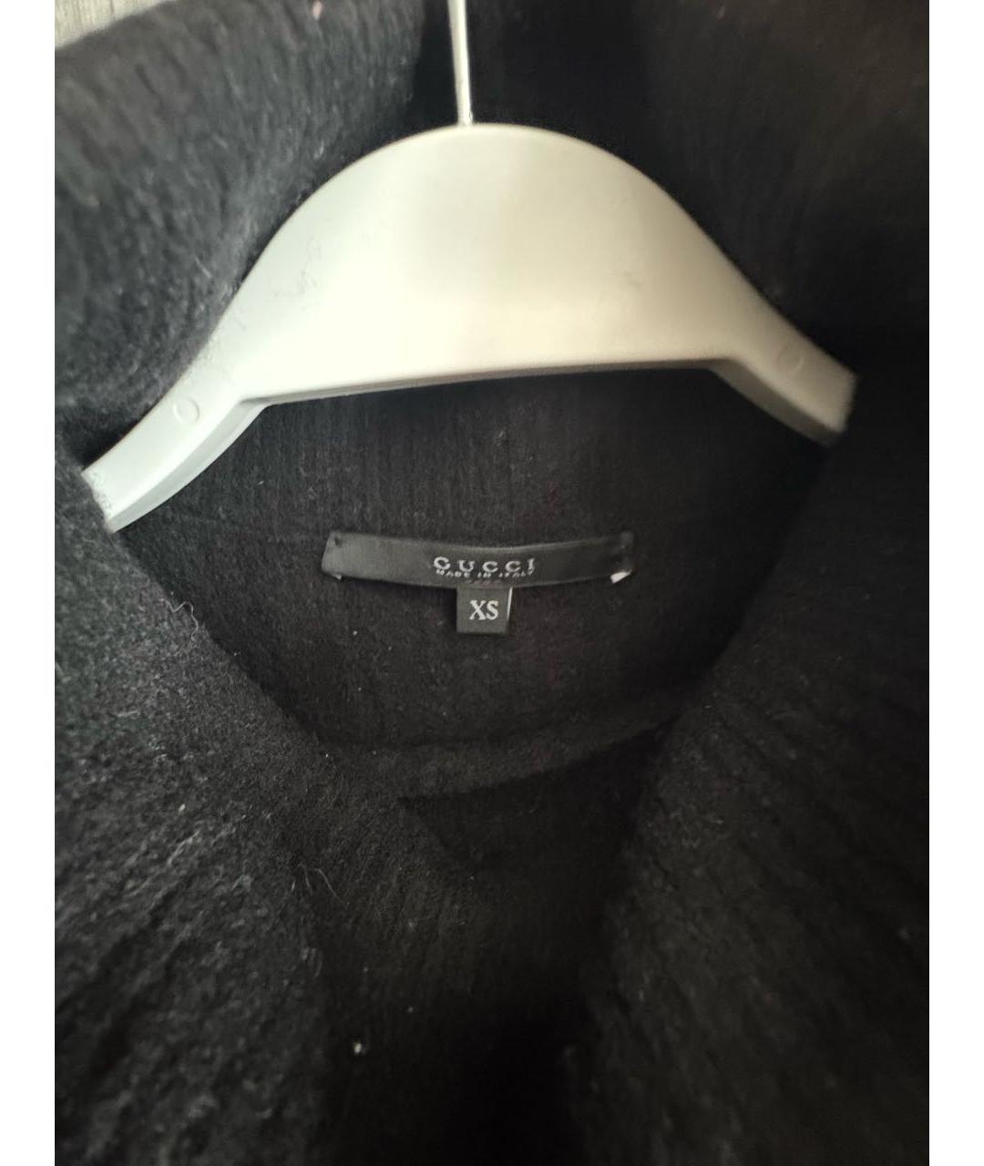 GUCCI Черный шерстяной джемпер / свитер, фото 3