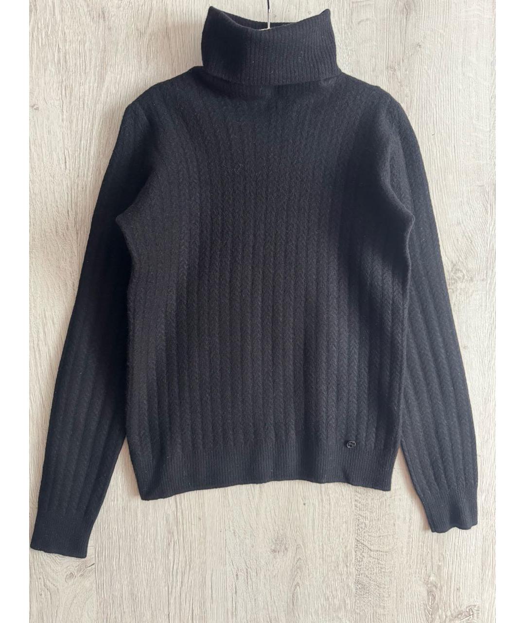 GUCCI Черный шерстяной джемпер / свитер, фото 6