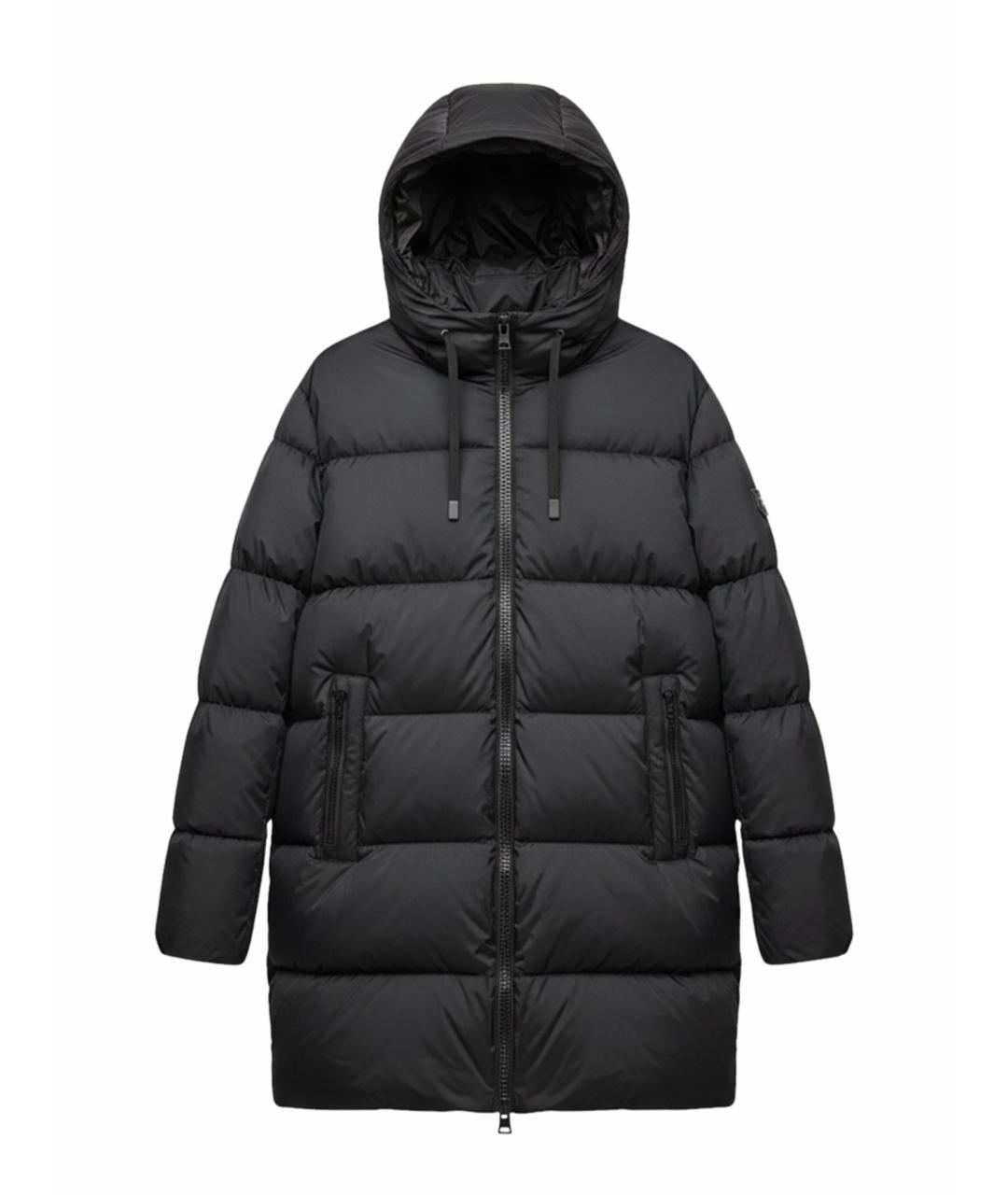 HERNO Черный полиамидовый пуховик, фото 1