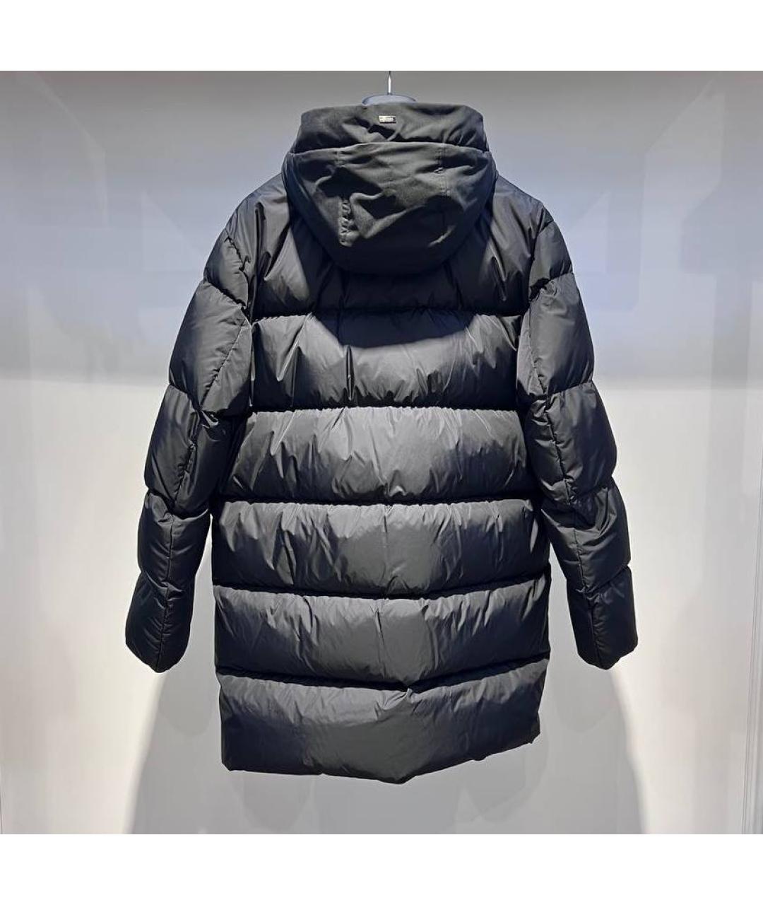 HERNO Черный полиамидовый пуховик, фото 2