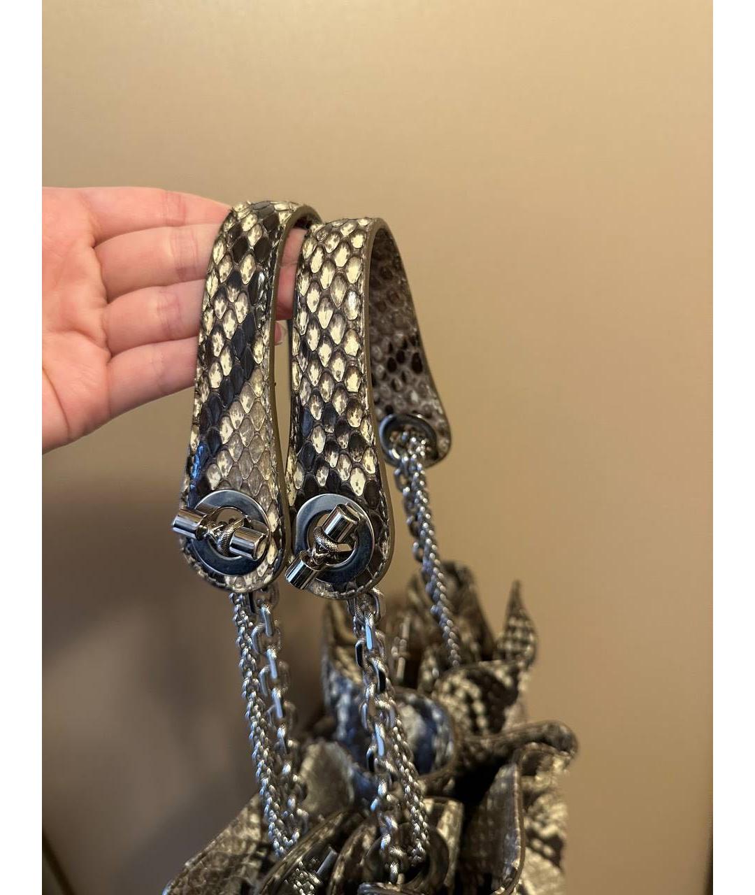 CHRISTIAN DIOR Бежевая сумка тоут из экзотической кожи, фото 3