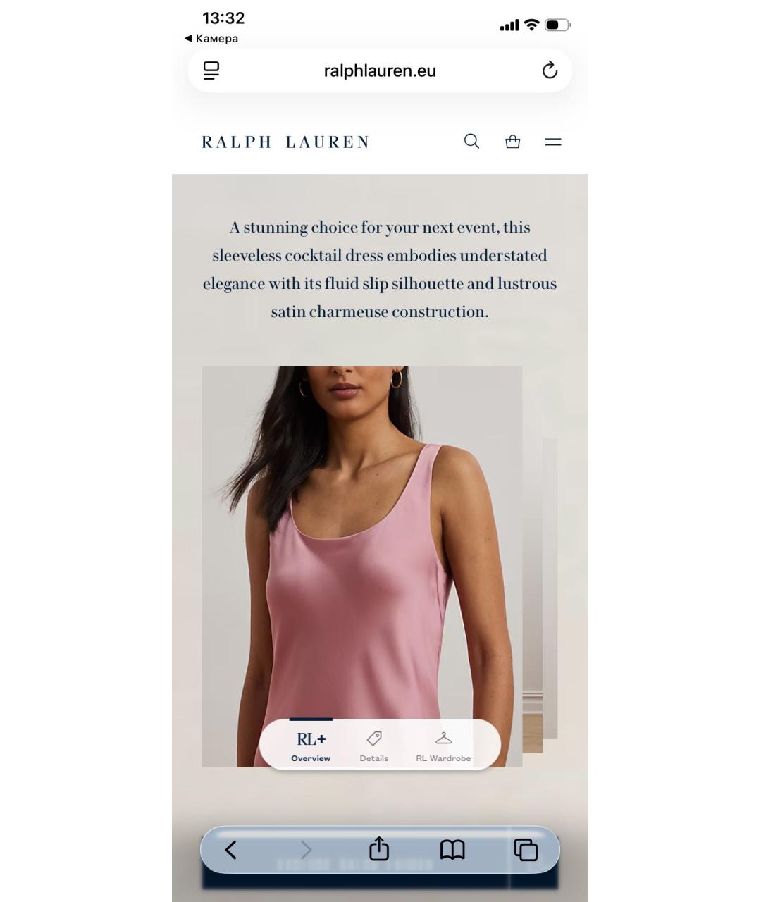 RALPH LAUREN Розовое полиэстеровое вечернее платье, фото 7