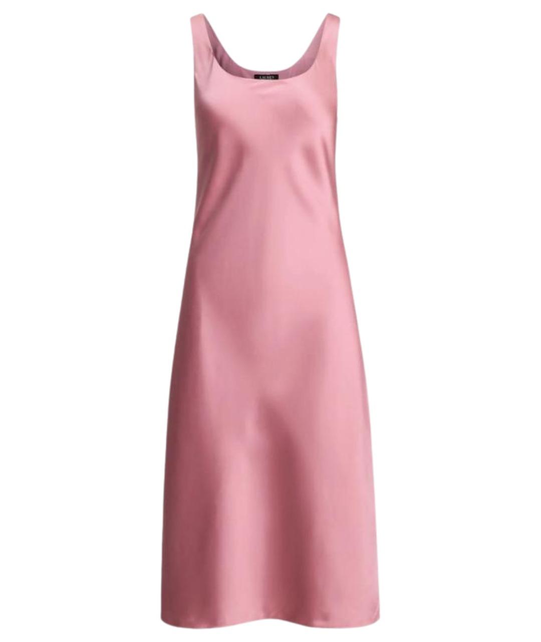 RALPH LAUREN Розовое полиэстеровое вечернее платье, фото 1