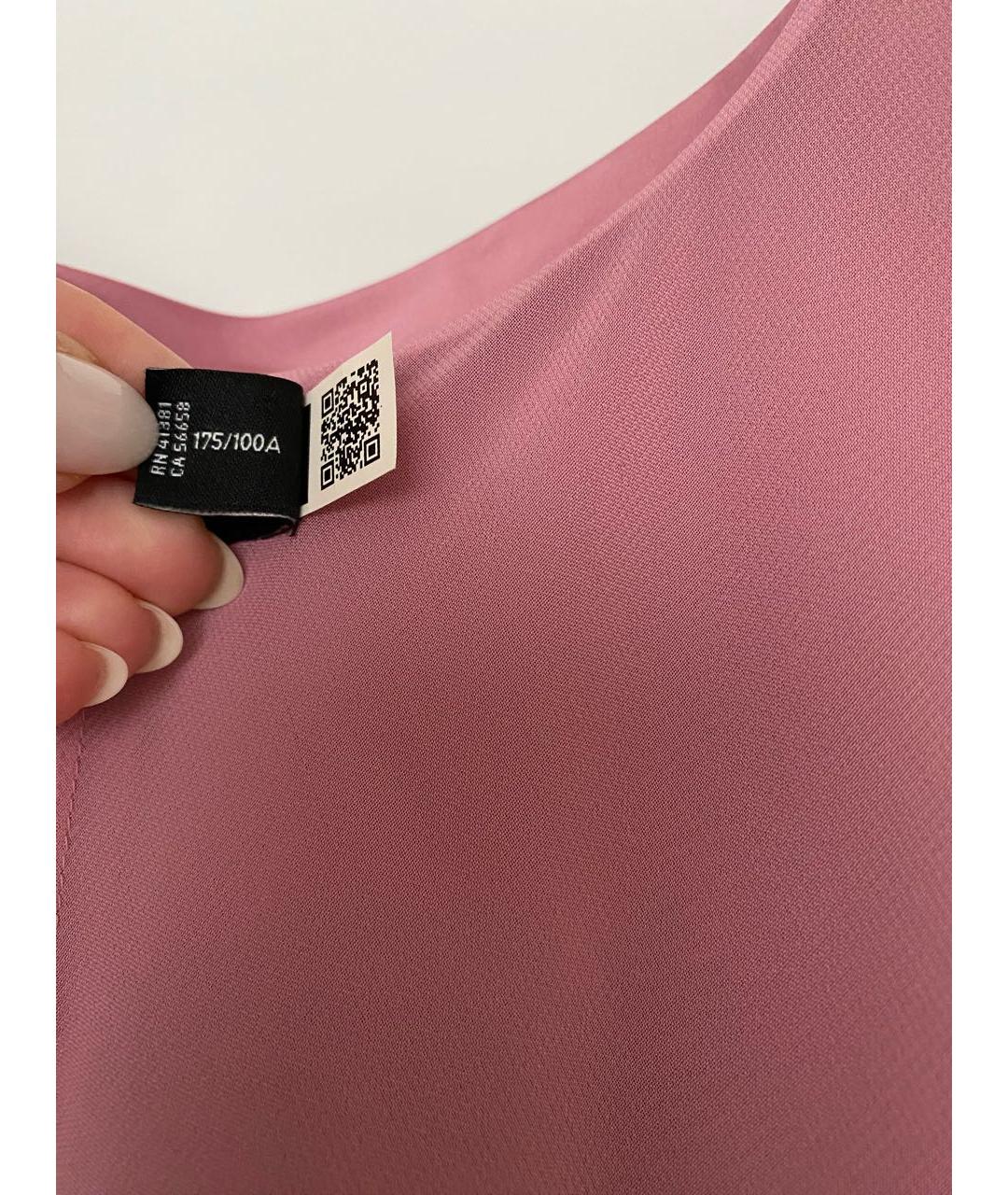 RALPH LAUREN Розовое полиэстеровое вечернее платье, фото 6