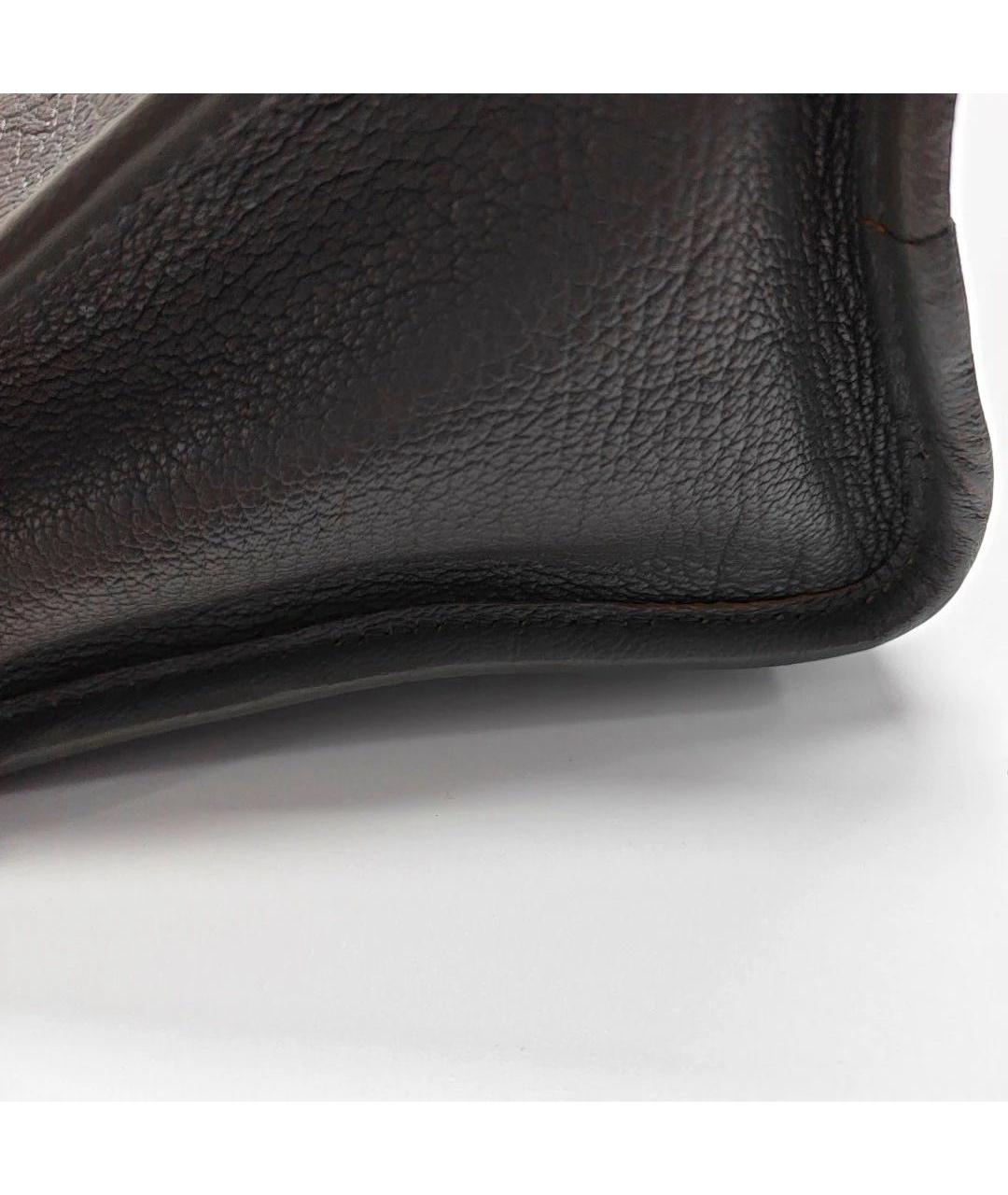 BALENCIAGA Серая кожаная сумка с короткими ручками, фото 7