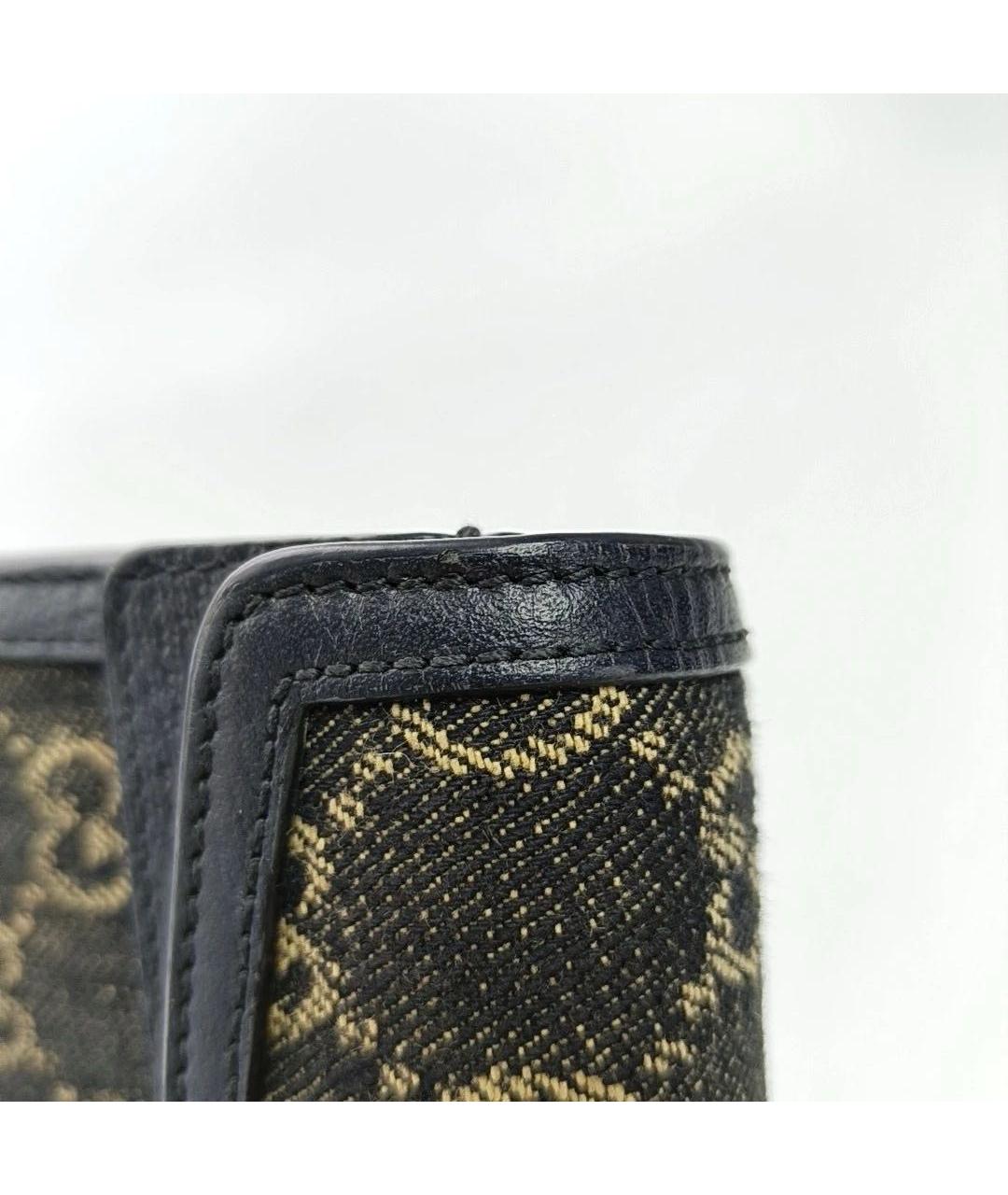 GUCCI Черная кожаная сумка через плечо, фото 8