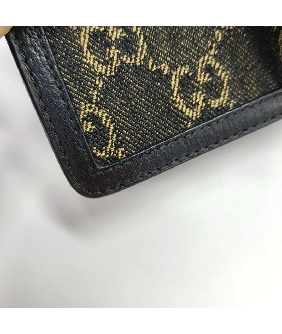 GUCCI Черная кожаная сумка через плечо, фото 6