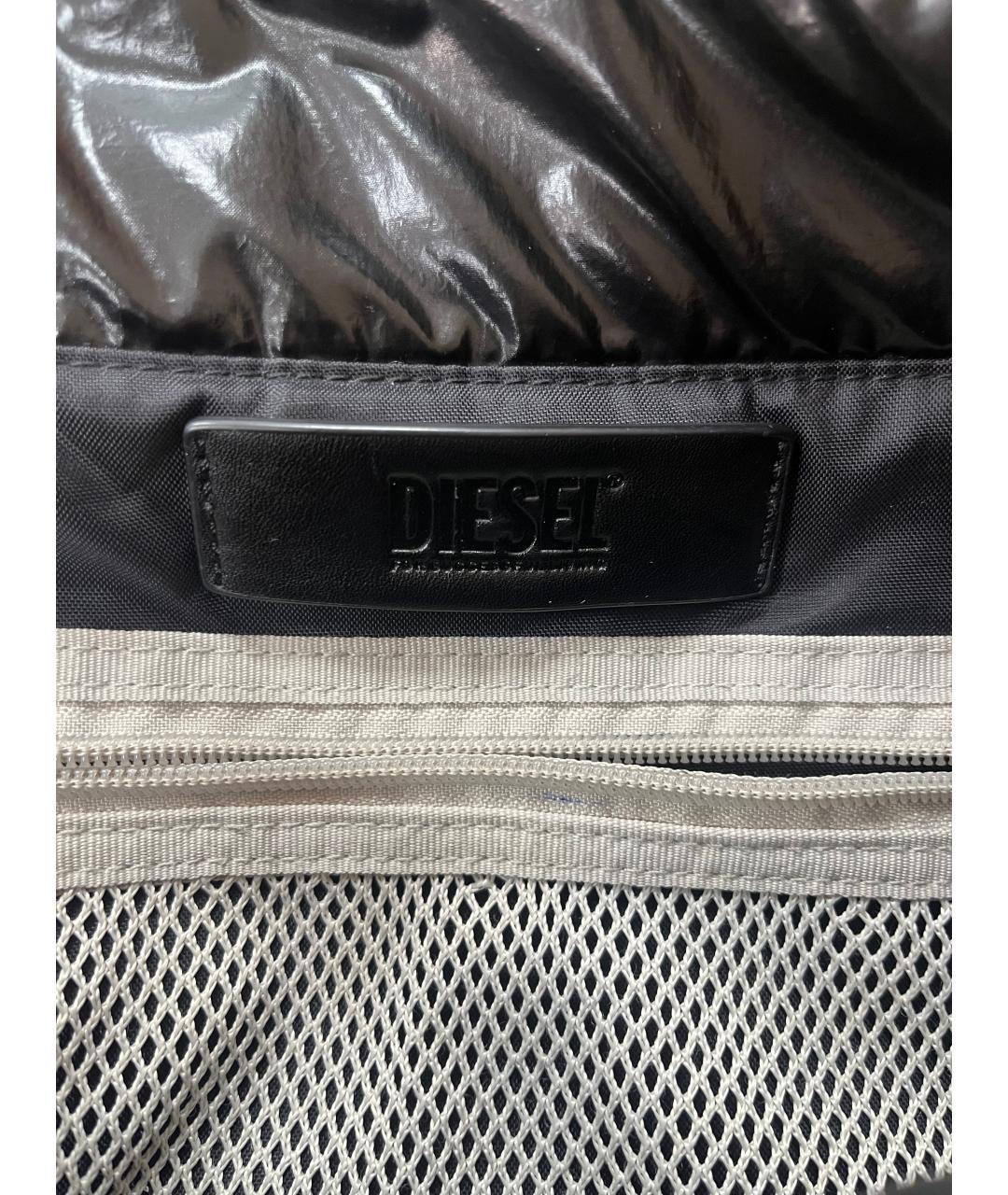 DIESEL Черная синтетическая сумка на плечо, фото 4
